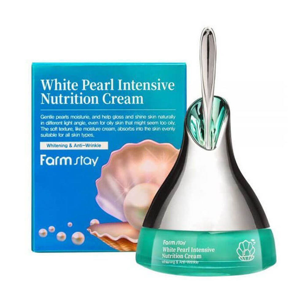 Антивозрастной питательный крем с жемчугом FarmStay White Pearl Intensive Nutrition Cream