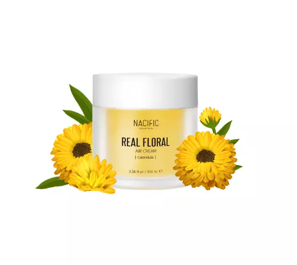 Лёгкий гель с лепестками календулы NACIFIC Real Floral Air Cream Calendula
